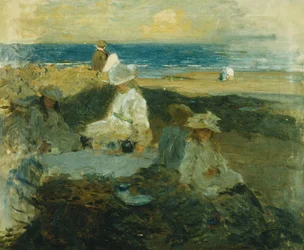 Na pláži, kolem roku 1903