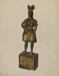 Cigar Store Indian, c. 1936.