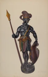 Cigar Store Indian, c. 1937.