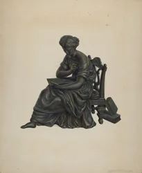 Socha zdobení hodin, c. 1939.