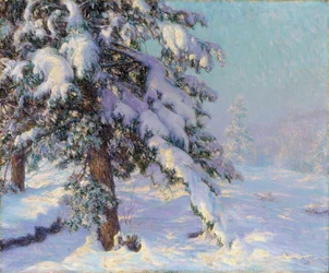 Snow-Laden (olej na plátně)
