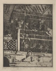 The Old Mogul Tavern, Drury Lane, 1908, publikováno 1929