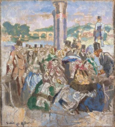 Řeka [podle Johna Gilberta], asi 1930-31 (olej na plátně)