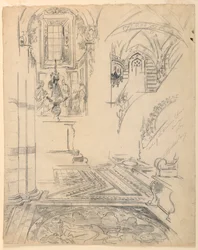 Noty pěveckého sboru Duomo, Siena, Itálie