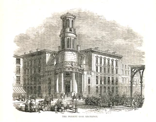 The Present Coal Exchange, otevřena princem Albertem v roce 1849, Thames Street, 1878