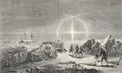 Pohřeb na ledě, účinek Paraseleny (Mock Moons) 1859