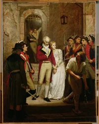Scéna z francouzské revoluce (olej na plátně)