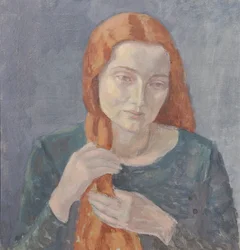 dívka s dlouhými vlasy