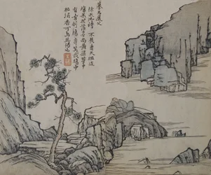 Krajina po Ma Yuan aktivní ca. 1190-1225, ze Garde hořčičných semen..., první vydání, 1679.