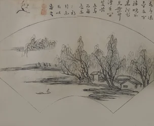 Krajina po Wen Tongovi 1018-1079, z Manuálu hořčičných semen o..., první vydání, 1679.