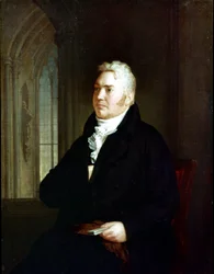 Portrét Samuela Taylora Coleridge (1772 - 1834). Obraz připisovaný Washingtonu Allstonovi (1779 - 1843)