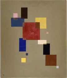 "" 13 obdélníků "" (obdélníky Treize) Malba Vassily Kandinsky (nebo Wassily Kandinski nebo Kandinskij