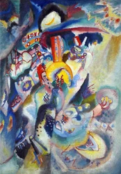""Moskva II"" Obraz Vasilije Kandinského (nebo Wassily Kandinského nebo Kandinského
