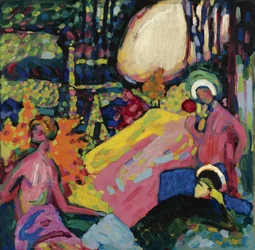 "" Sun Blanc "" Painter Day Vassily Kandinsky (neboli Wassily Kandinsky