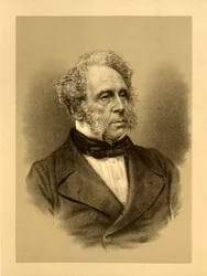 „Henry John Temple, 3. vikomt Palmerston. Premiér 1855-1858 a 1859-1865