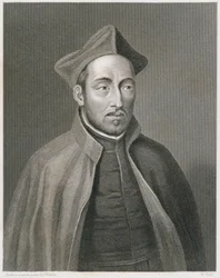 Ignác z Loyoly, vyryl W. Holl, z World Religion, vydalo A. Fullarton & Co.