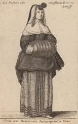 Manželka občana nebo obchodníka z Antverp, 1650