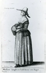 Anglická venkovská žena, 1643