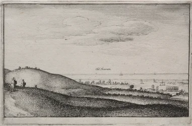 Anglické pohledy: Old Shoreham, 1645.