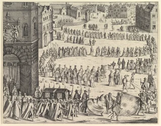 Pohřeb generála Johana Baptiste von Taxise, 1645.