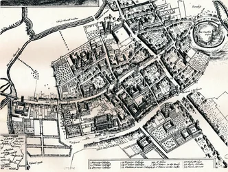 Hollarsův plán Oxfordu, c1643