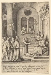 Ježíš znovu před Kaifášem, 1625-77.