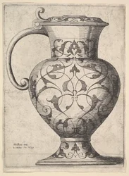 Džbán zdobený arabeskami, 1645.