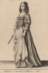 Francouzská urozená žena, 1643