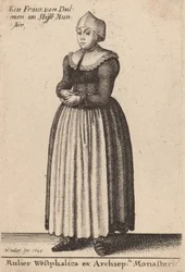 Vestfálská žena arcibiskupa kláštera, 1643
