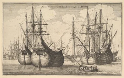 Holandské nákladní lodě nebo flétny, 1647
