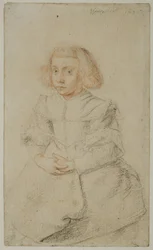 Studie sedící dívky, 1635