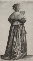 Několik zvyků anglických žen, od šlechty po venkovské ženy..., 1639.