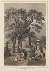 Chrám Hat-Chi-Man-Ya-Chu-Ro, Simoda (Sintoo), 1855
