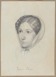 Agnes von Felsen, asi 1822 (grafit)