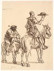 Don Quijote zvažuje svou helmu