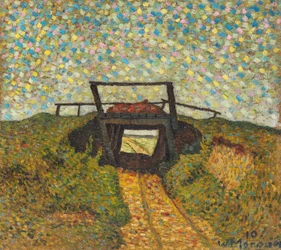 Krajina s malým mostem poblíž Soest, 1910.