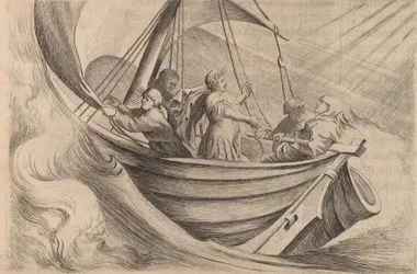 Caesar Crossing Stormy Seas, 1634.