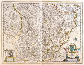 Šampaňské, v "Theatrum Orbis Terrarum, sive Atlas Novus" Willema Blaeua, Amsterdam