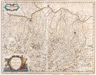 Města Parma a Piacenza v Itálii, Theatrum Orbis Terrarum, sive Atlas Novus, Willem Blaeu, Amsterdam