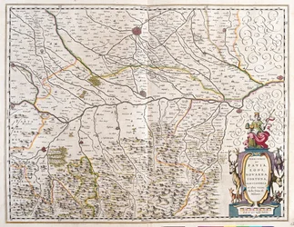 Města: Theatrum Orbis Terrarum, sive Atlas Novus", Willem Blaeu, Amsterdam