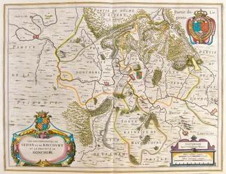 lorraine, v "Theatrum Orbis Terrarum, sive Atlas Novus" Willema Blaeua, Amsterdam