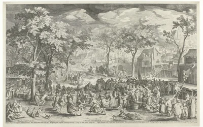 Městský jarmark, cca. 1610