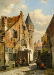 Pohled na Leiden, 1891
