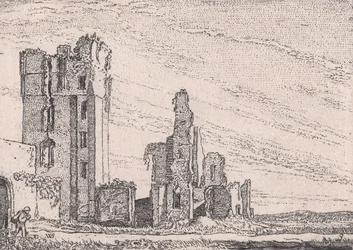 Huys te Kleef poblíž Haarlemu, z Versheyden Landtschapjes Various Little Landscap..., asi 1616.