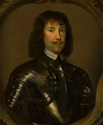 Portrét Richarda 2. Lord Herbert z Cherbury (1557-1596) (olej na plátně)