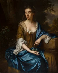 Portrét neznámé dámy, cca 1675-87 (olej na plátně)