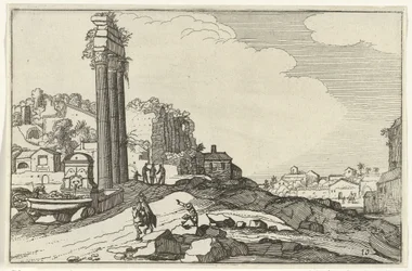 Chrám Castor a Pollux Římské ruiny a pobřežní krajiny (série 1) (název série)
