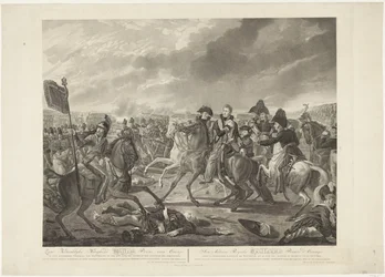 Jeho královská výsost William princ Oranžský ve slavné bitvě u Waterloo, 18. června 1815, zraněn v okamžiku vítězství / Syn Altesse Royale Guillaume Prince d