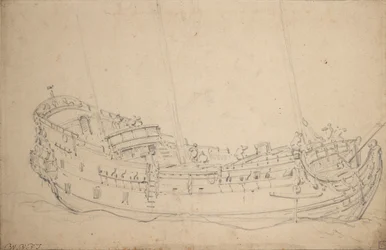 Portrét anglického pátera, asi 1675 (grafit)