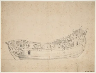 Portrét "James Galley", asi 1676 (ofset, tužka, wash)